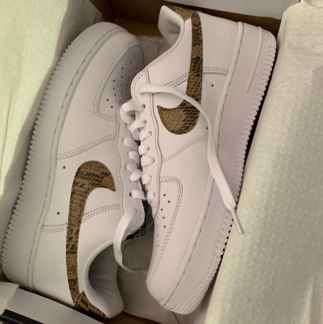 ivory snakeskin air force 1