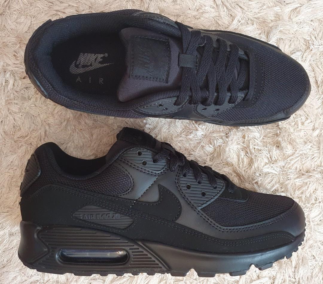 Nike Air Max 90 Triple Black size 9 US for men. 4200. Before: 6500, Men's  Fashion, Footwear, Sneakers on Carousell