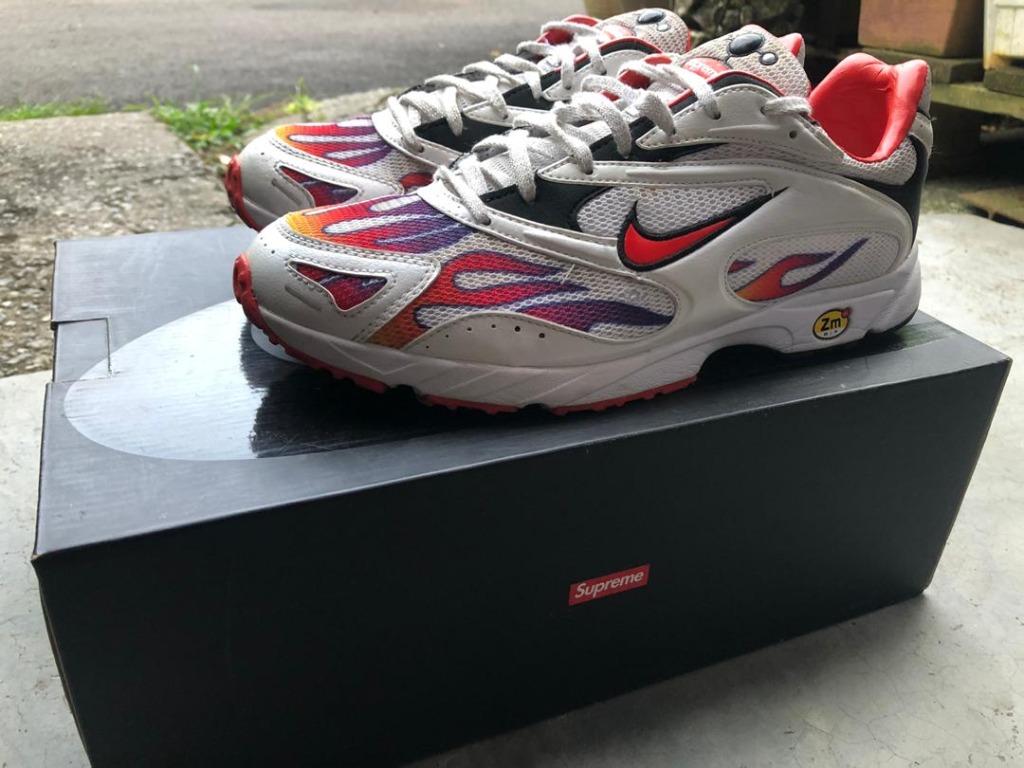 Supreme x nike zoom streak spectrum plus white clearance red