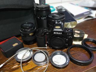 Nikon F801 with 3 lens