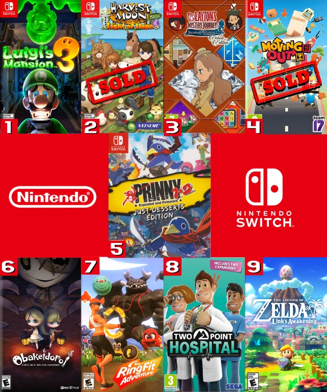 Physical switch games on sale clearance