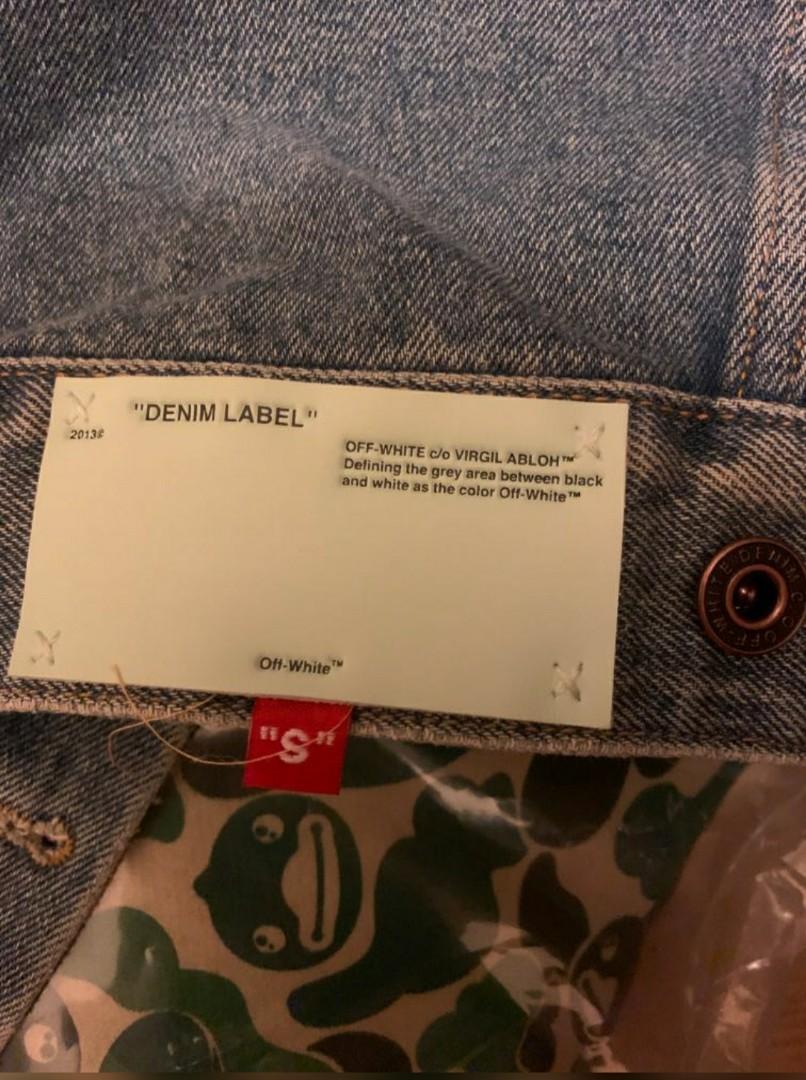 OFF-WHITE Gradient Denim Jacket, 男裝, 外套及戶外衣服- Carousell