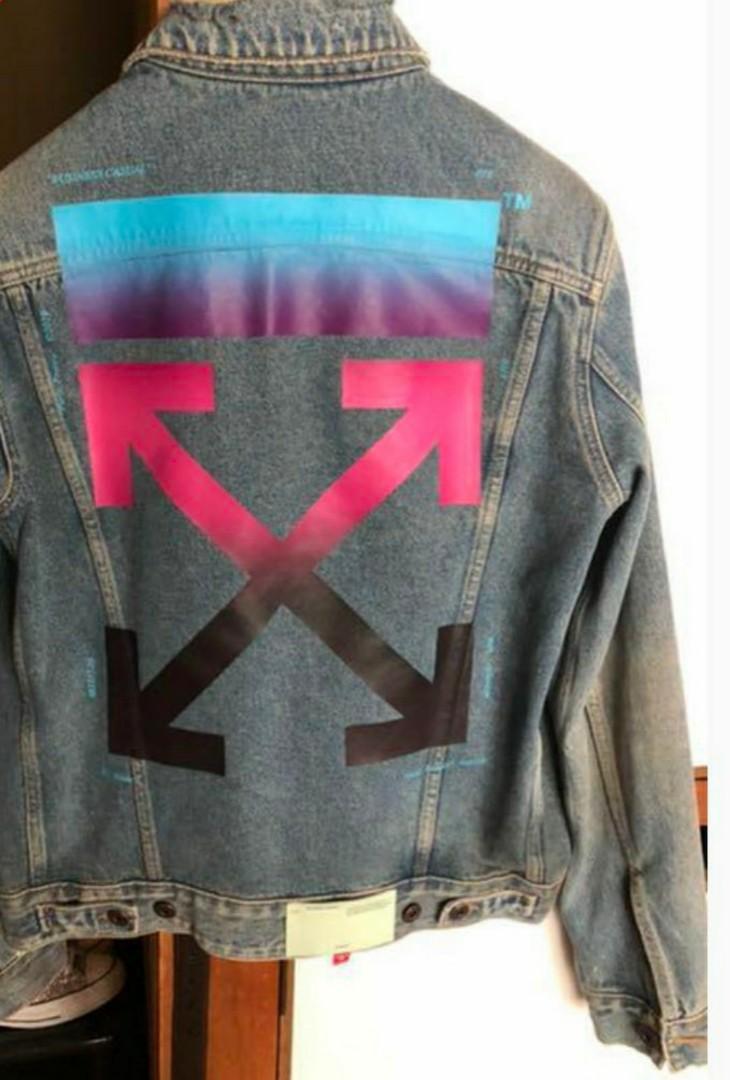 Off white denim jacket gradient store