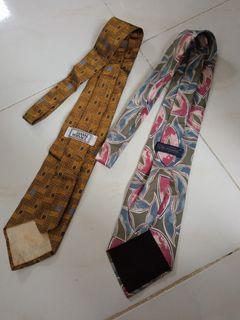 Oscar de la Renta and Versace neckties