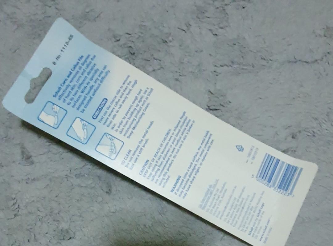 Scholl corn & callus file, Beauty & Personal Care, Foot Care on Carousell