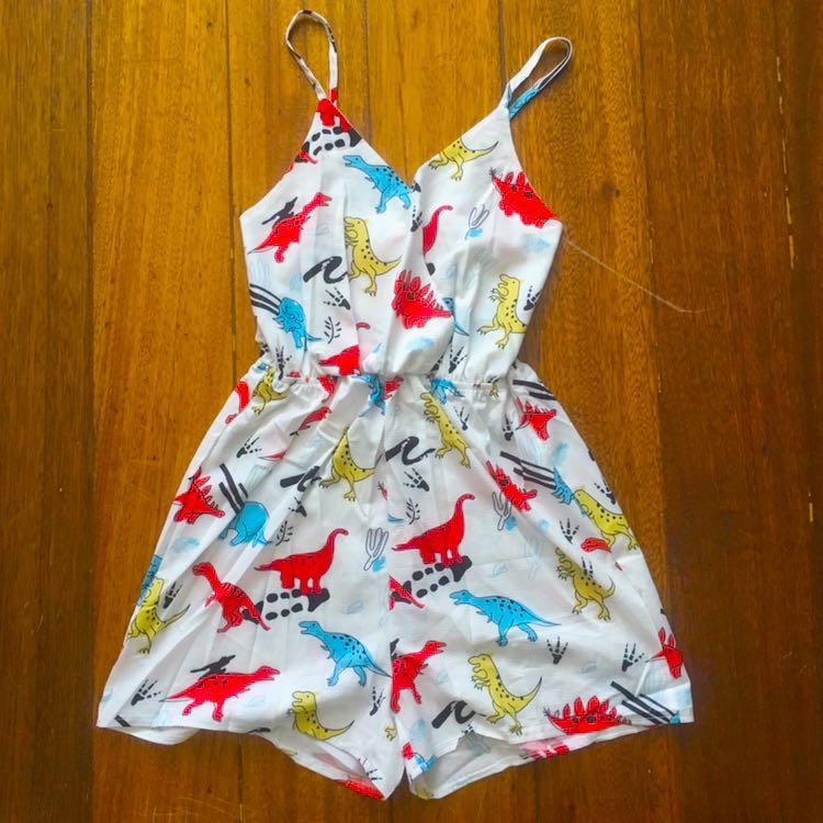 Shein dinosaur romper Clearance