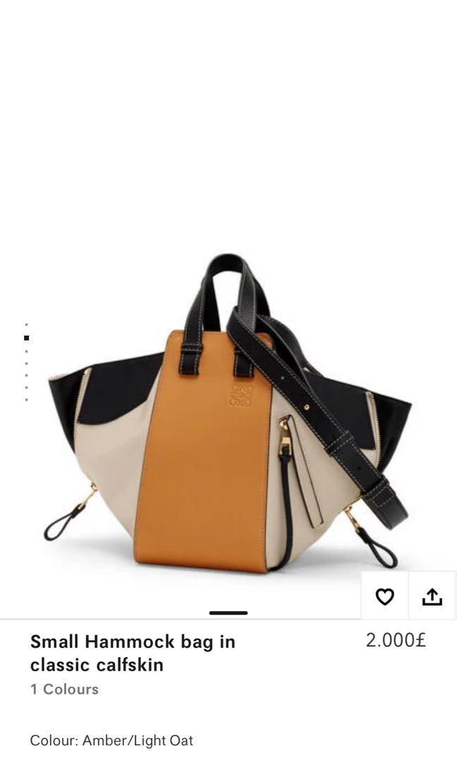 Small hammock bag deals in classic calfskin