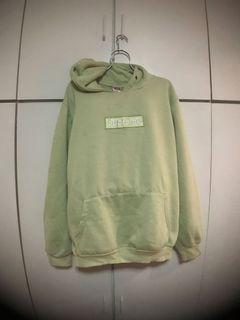 mint green supreme hoodie