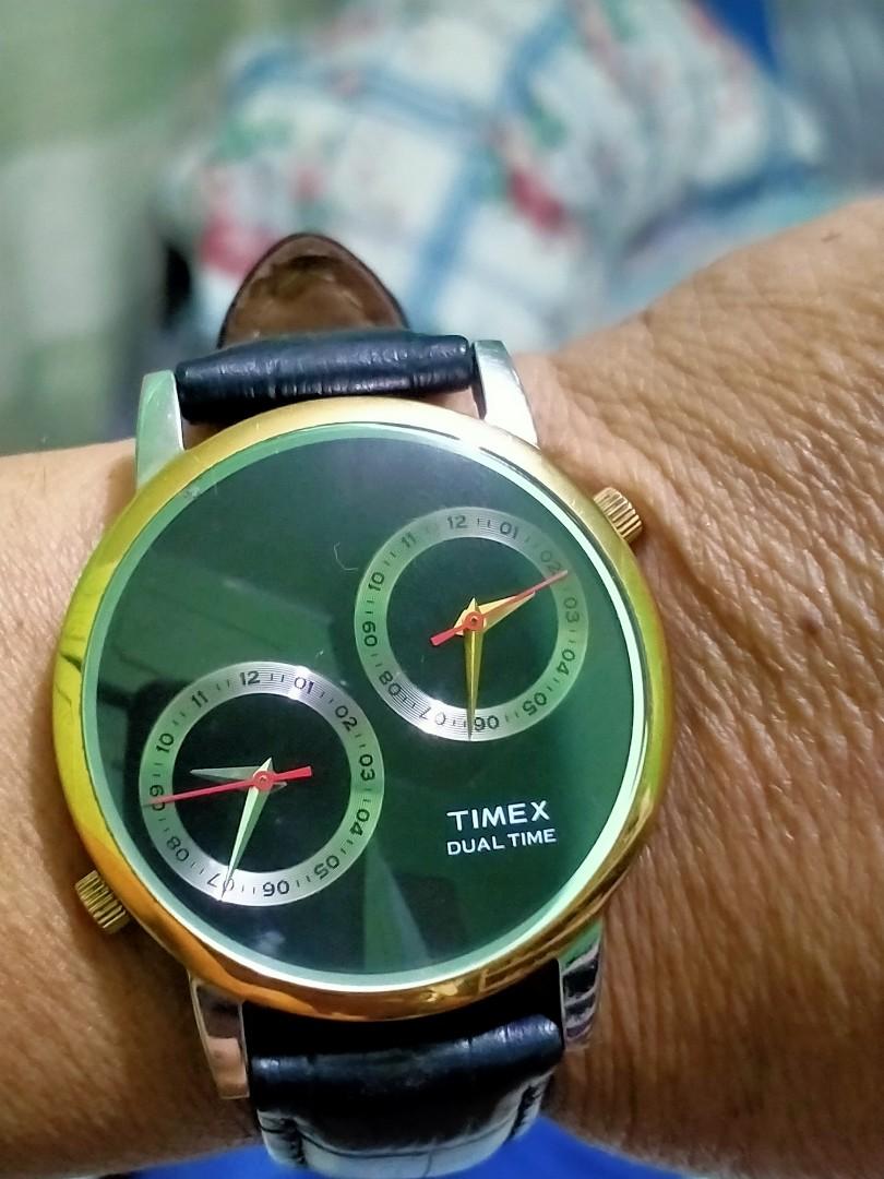 Timex dual time watch hot sale