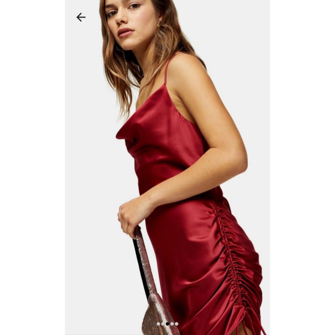 Topshop red best sale dress