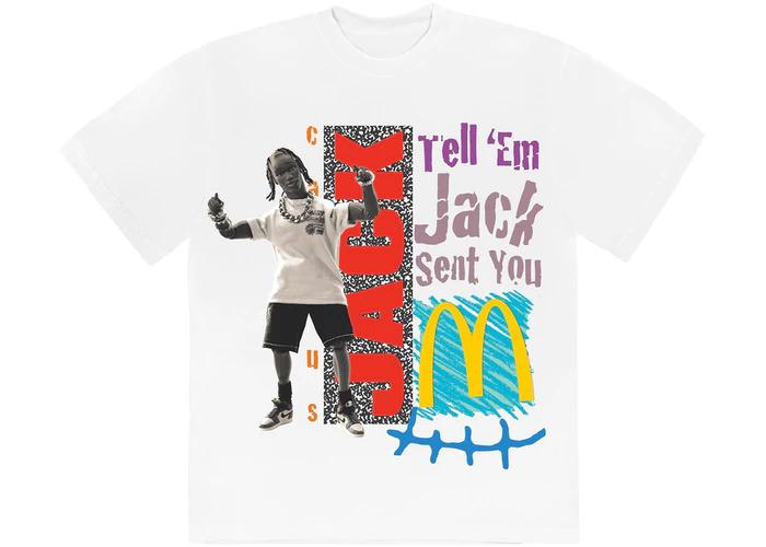 SODA 古著】Travis Scott x McDonald's Jack Smile T-Shirt White, 他