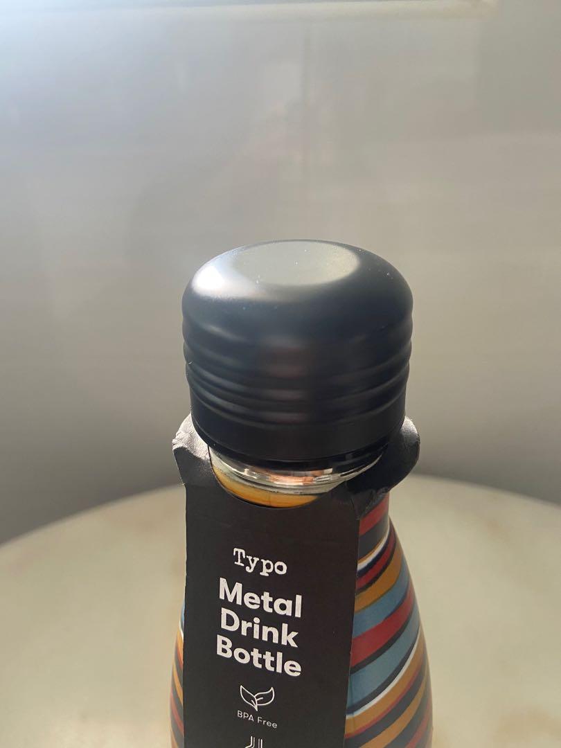 Typo Metal Vacuum Flask/ Bottle, 500ml, Furniture & Home Living