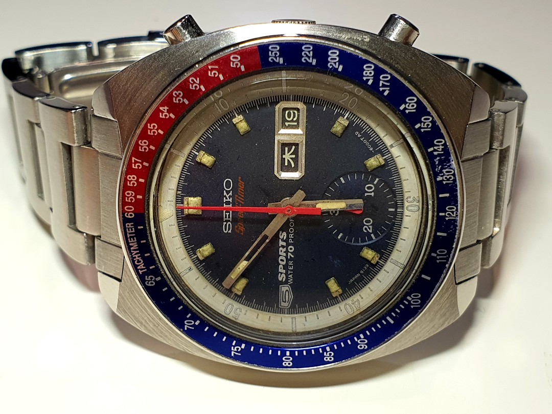 Vintage Seiko 6130-6002 speedtimer, not Rolex IWC Panerai, Luxury, Watches  on Carousell