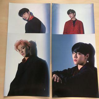 [WTS] golden child reboot a4 posters + deluxe postcards and take a leap a4 posters