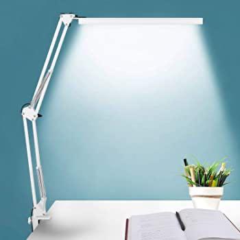 YOUKOYI LED Desk Lamps for Home Office, Rechargeable Battery Operated White