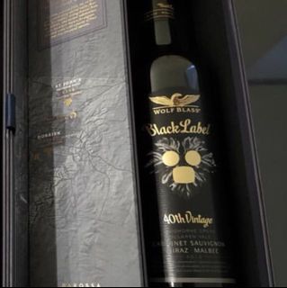 Wolf Blass Black Label Red Wine Food Drinks Alcoholic Beverages On Carousell