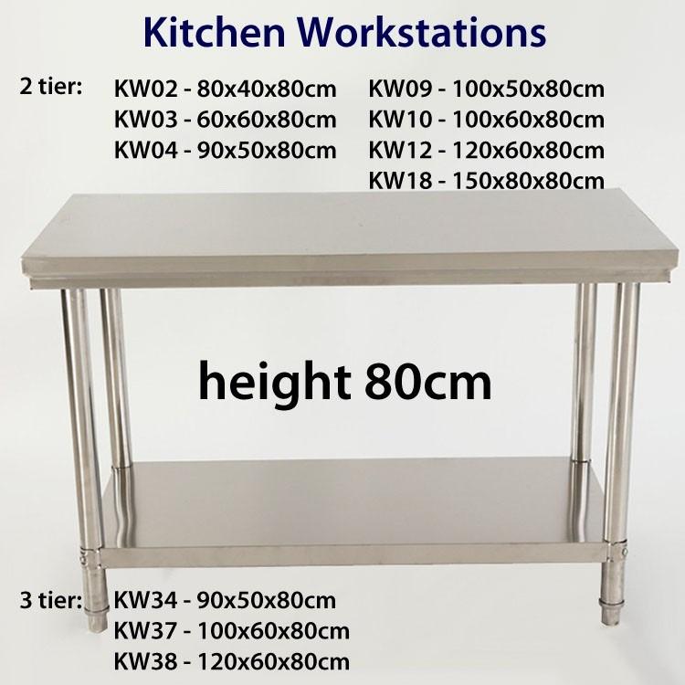 Stainless Steel Table Gas Stove Table Kitchen Table, Furniture, Tables