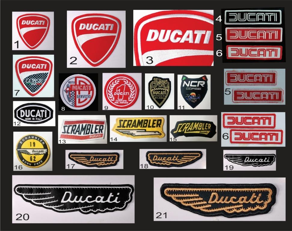 Ducati Corse Emblem Badge Embroidered Cloth Patch, Hobbies & Toys ...