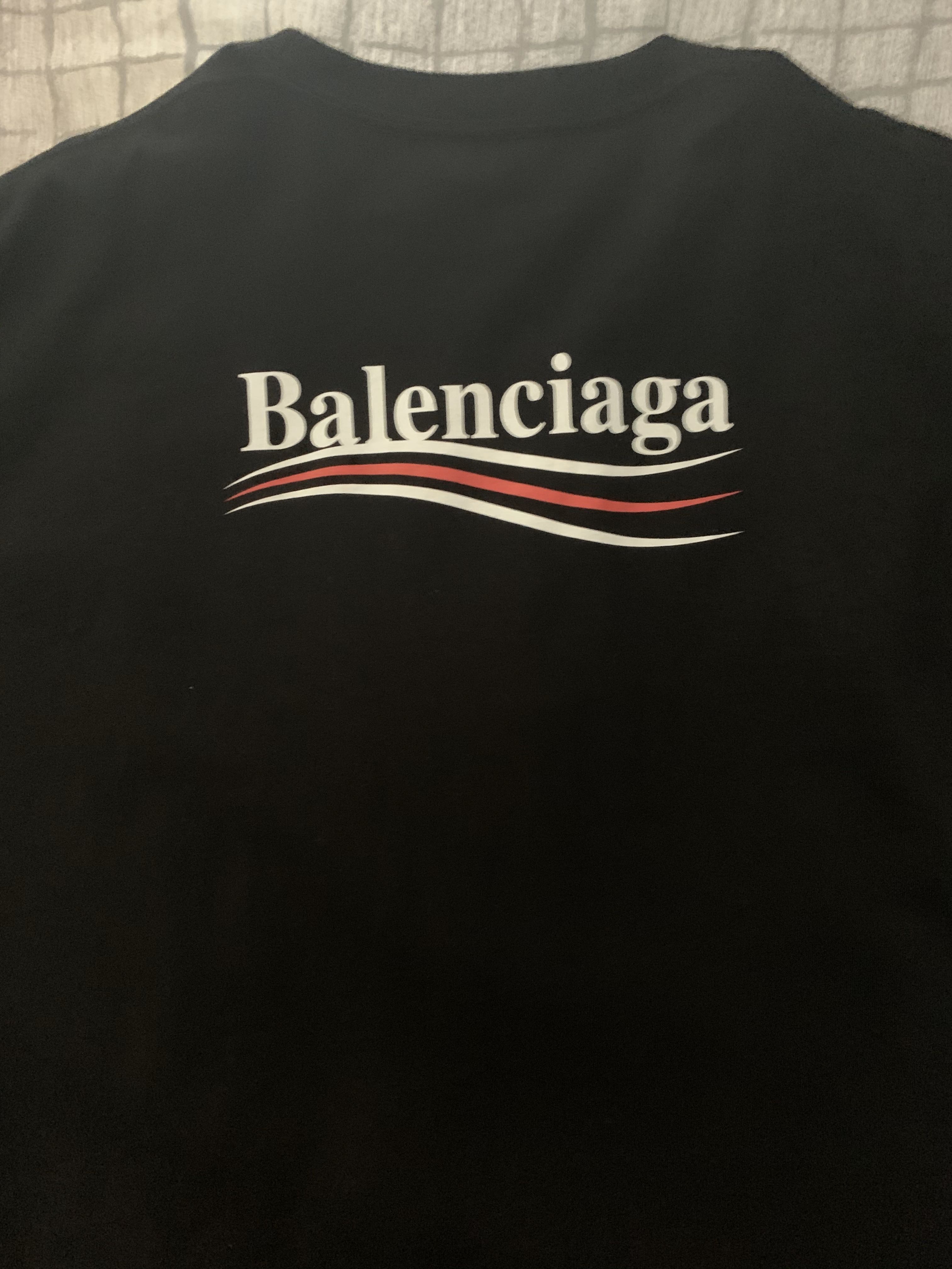 balenciaga political tee