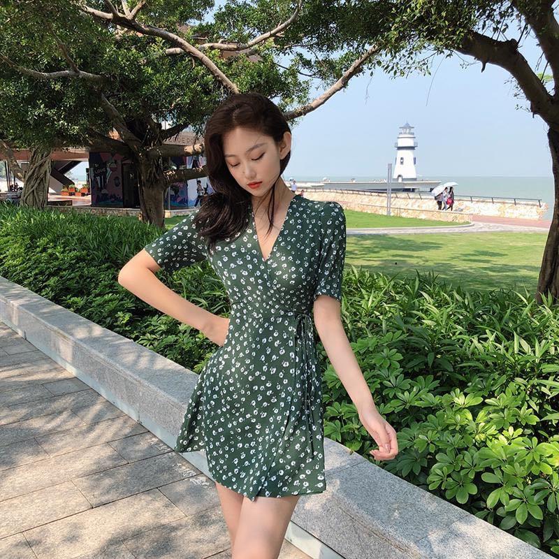 Casual summer shop wrap dresses