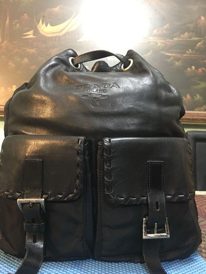 Auth Prada Milano Italy Vintage Backpack, Men's Fashion, Bags, Backpacks on  Carousell