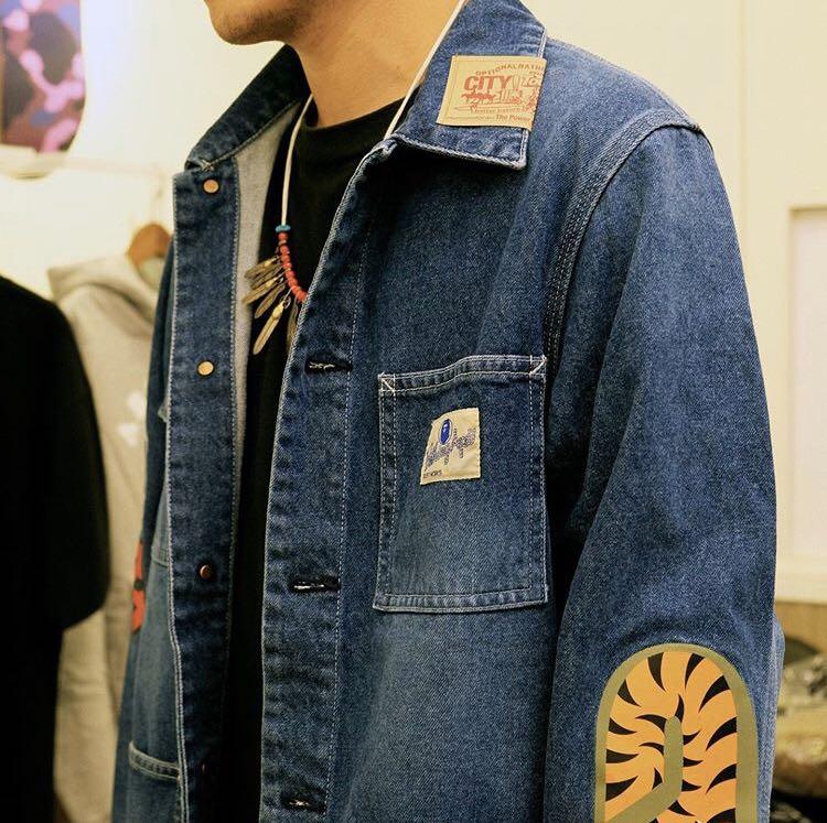 bape shark denim jacket