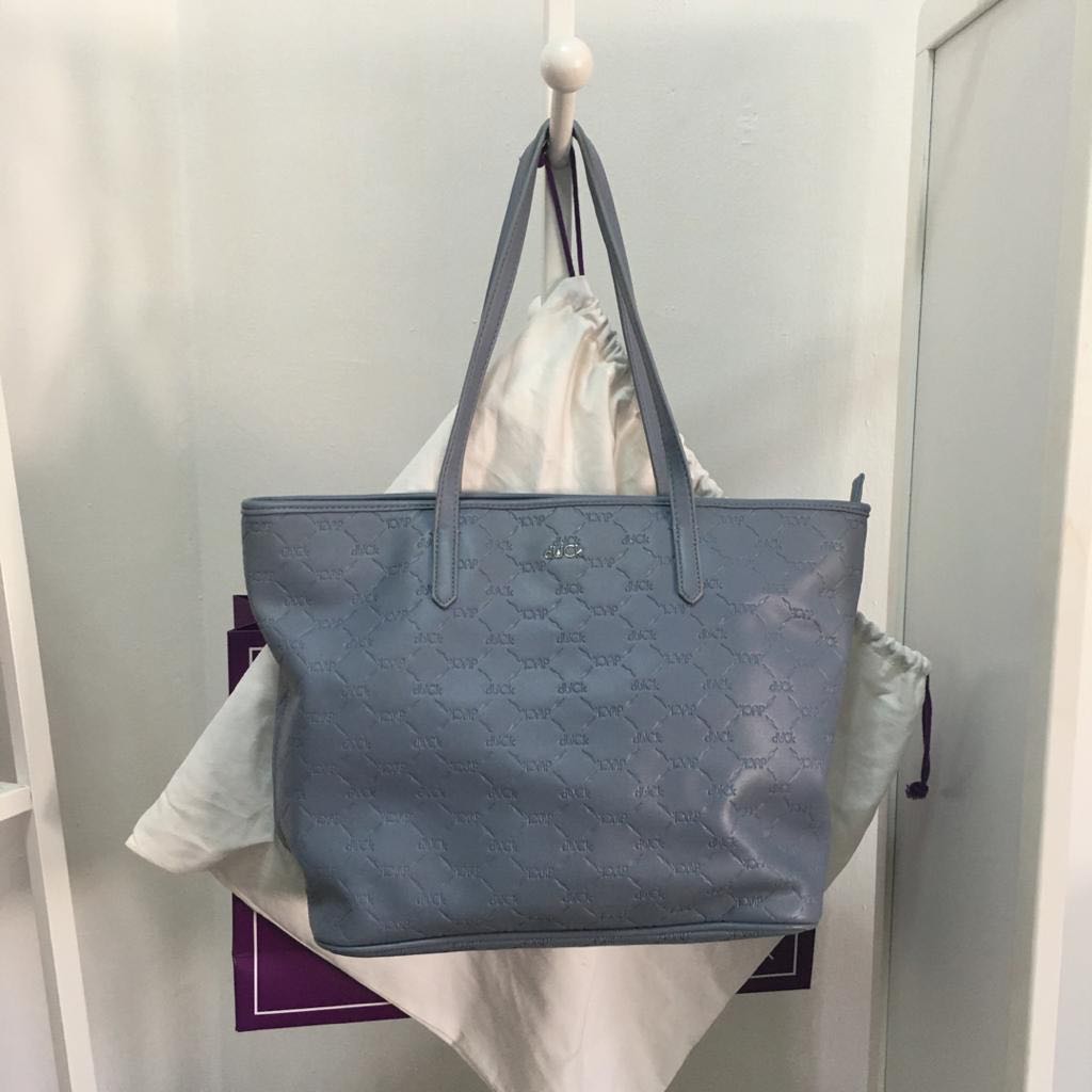Duck monogram tote bag