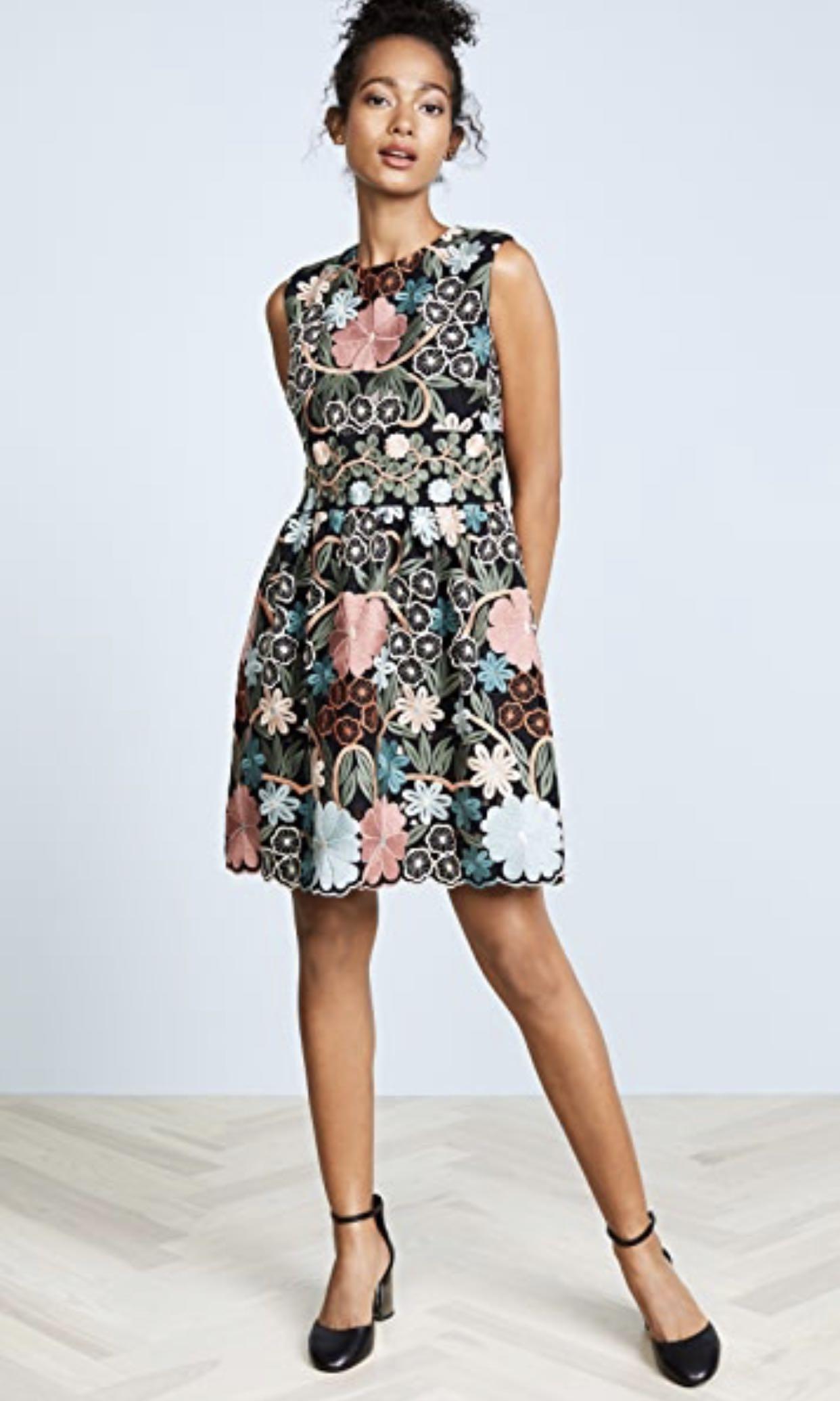 Valentino 2025 embroidered dress
