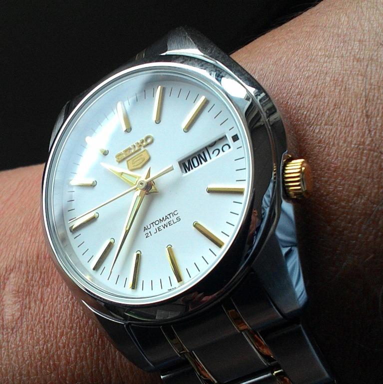 Seiko 5 SNKL47K1 SNKL47K SNKL47K SNKL47 SNKL Automatic Two Tone