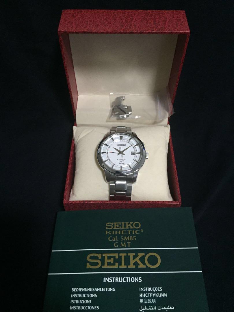 Seiko kinetic  GMT watch, Men's Fashion, Watches & Accessories,  Watches on Carousell