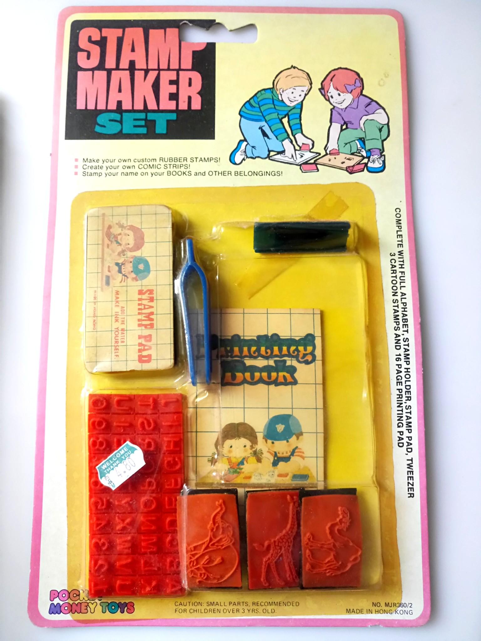 香港70 80年代懷舊玩具 Stamp Maker Set 郵票收藏家一套 玩具 遊戲類 玩具 Carousell