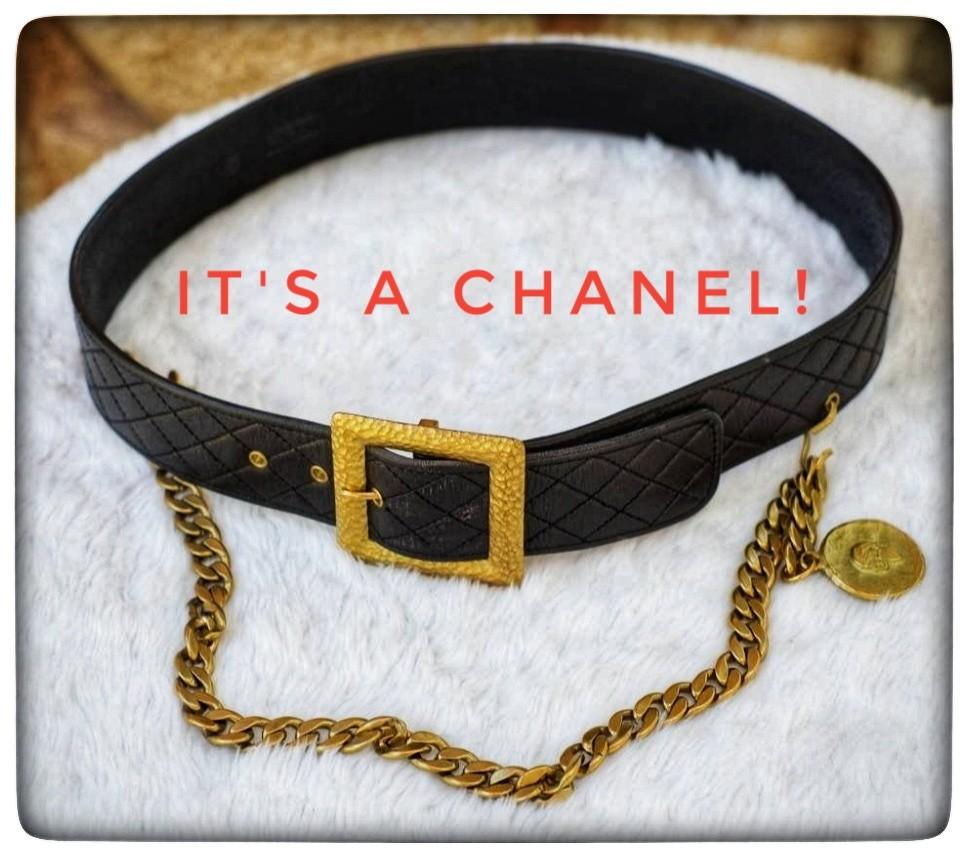Chain and leather clearance belt