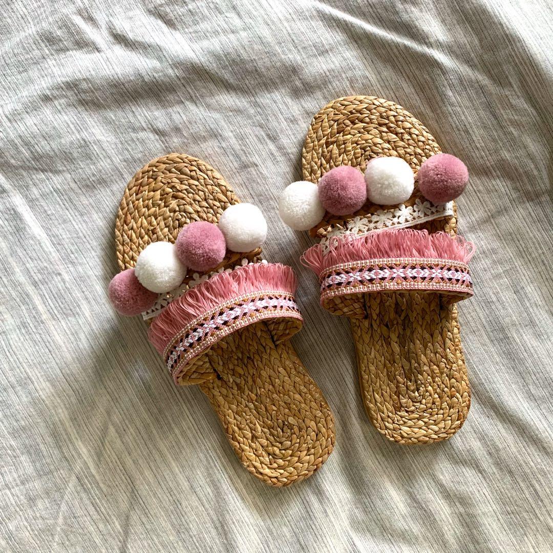 Customised Straw Sandals