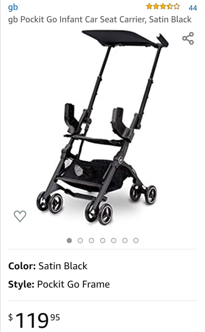 GB Pockit Go Stroller Babies Kids Going Out Strollers on Carousell