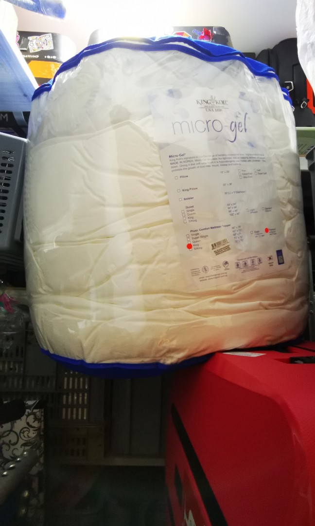 King Koil Made in Korea Premium Micro Gel bed topper, Furniture