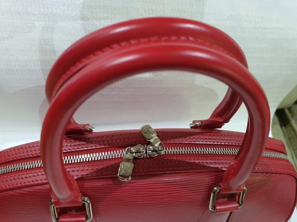 Louis Vuitton Magnificent Red Epi Leather Jasmin Top Handle Bag #253827