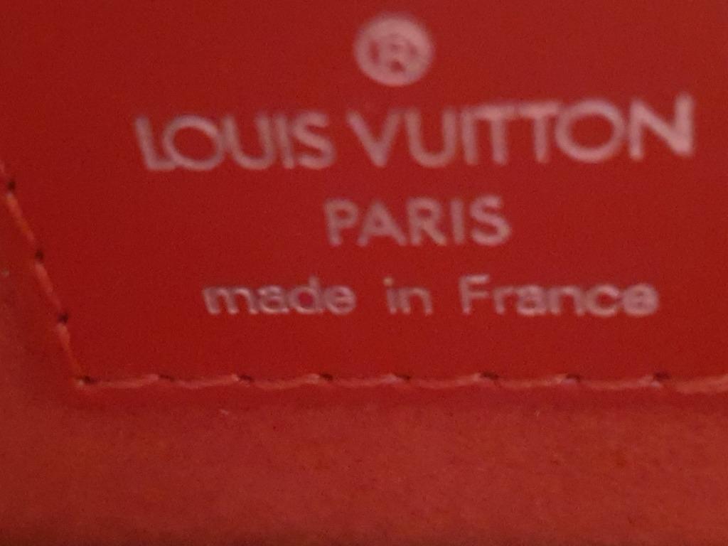 Louis Vuitton Epi Leather Jasmine Carmine Red. Made in France