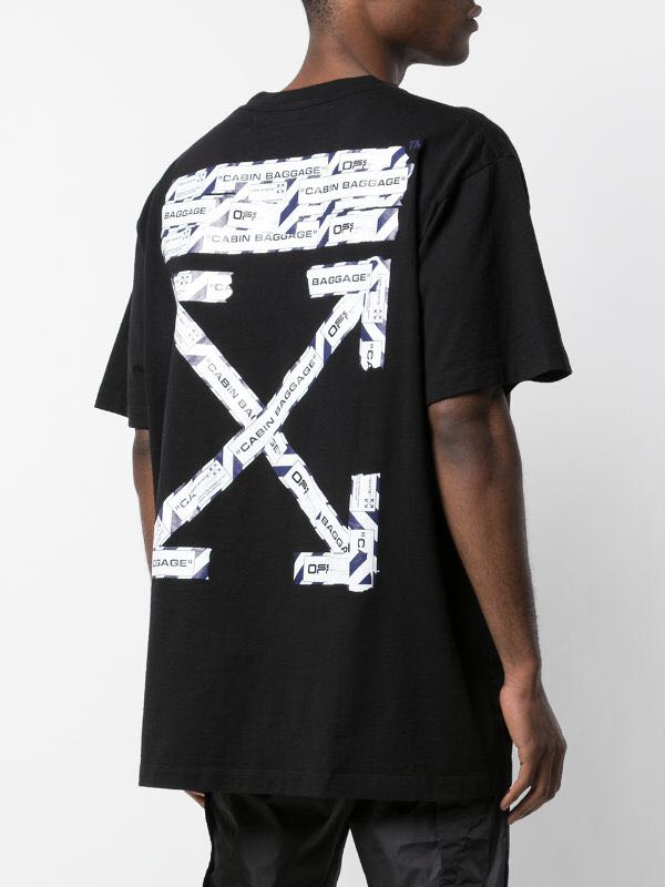 Off white airport tape t shirt Clearance