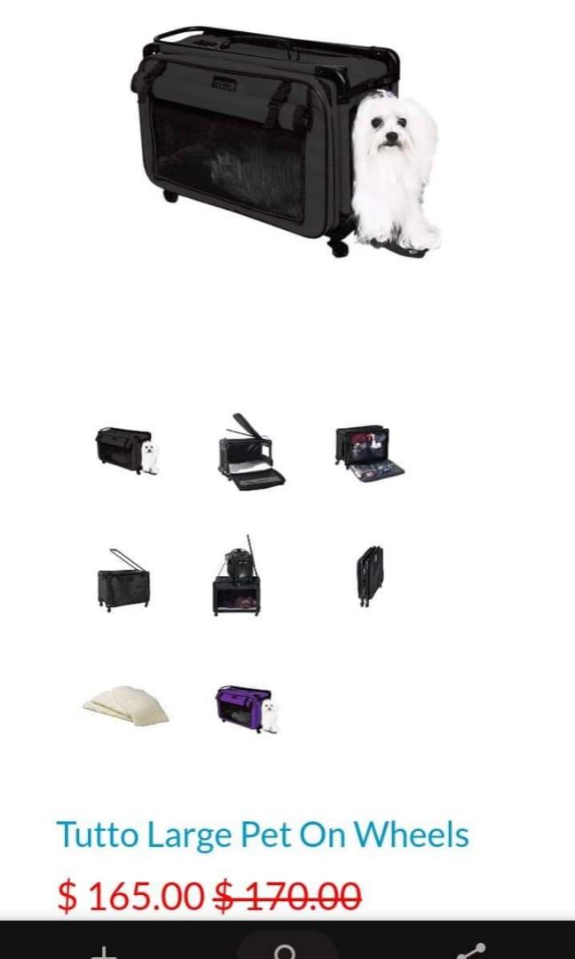 Tutto pet carrier deals on wheels