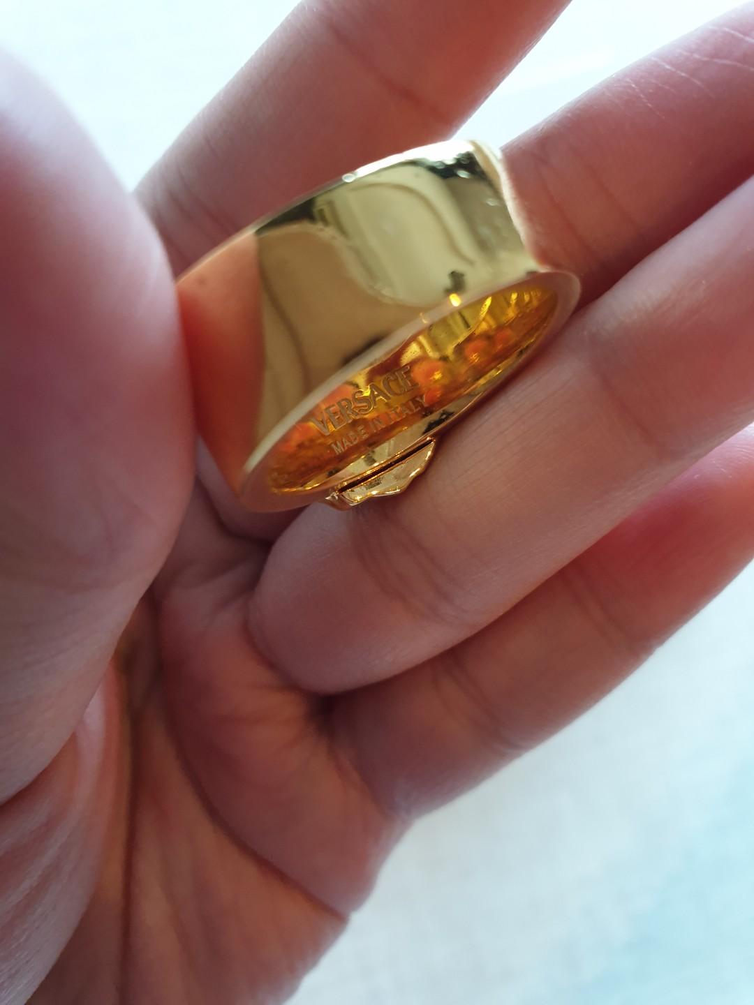 Versace 24k gold ring best sale