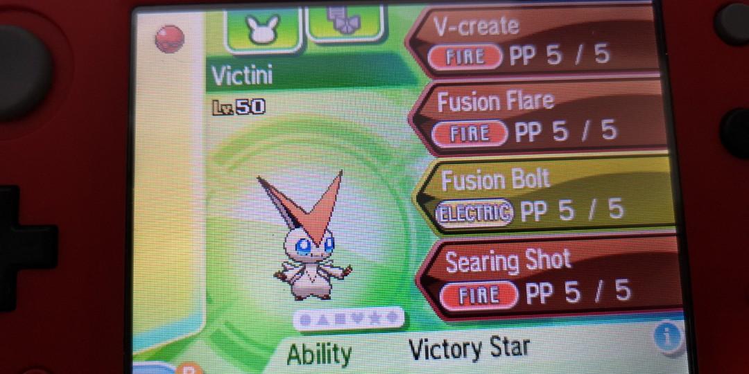 Victini Event Pokemon For Gen7 3ds Toys Games Video Gaming Video Games On Carousell
