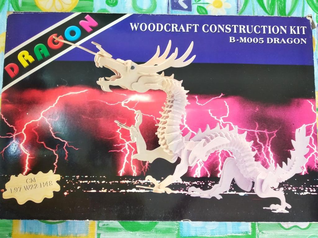 woodcraft construction kit DRAGON, 興趣及遊戲, 玩具 & 遊戲類 Carousell
