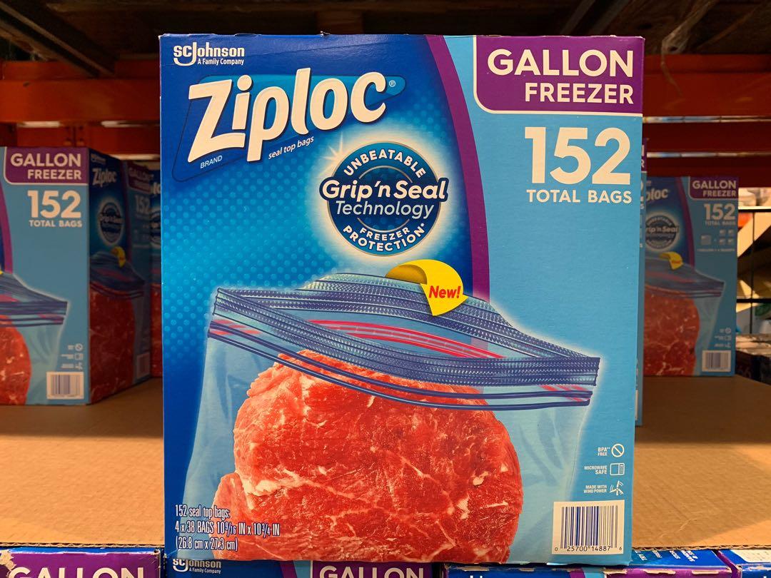 Ziploc 雙層夾鏈冷凍保鮮袋38入 4盒 居家生活 家庭雜貨在旋轉拍賣