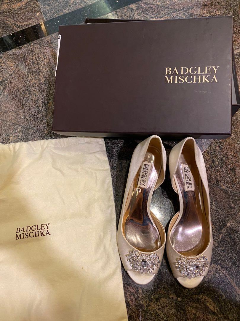 ivory badgley mischka bridal shoes