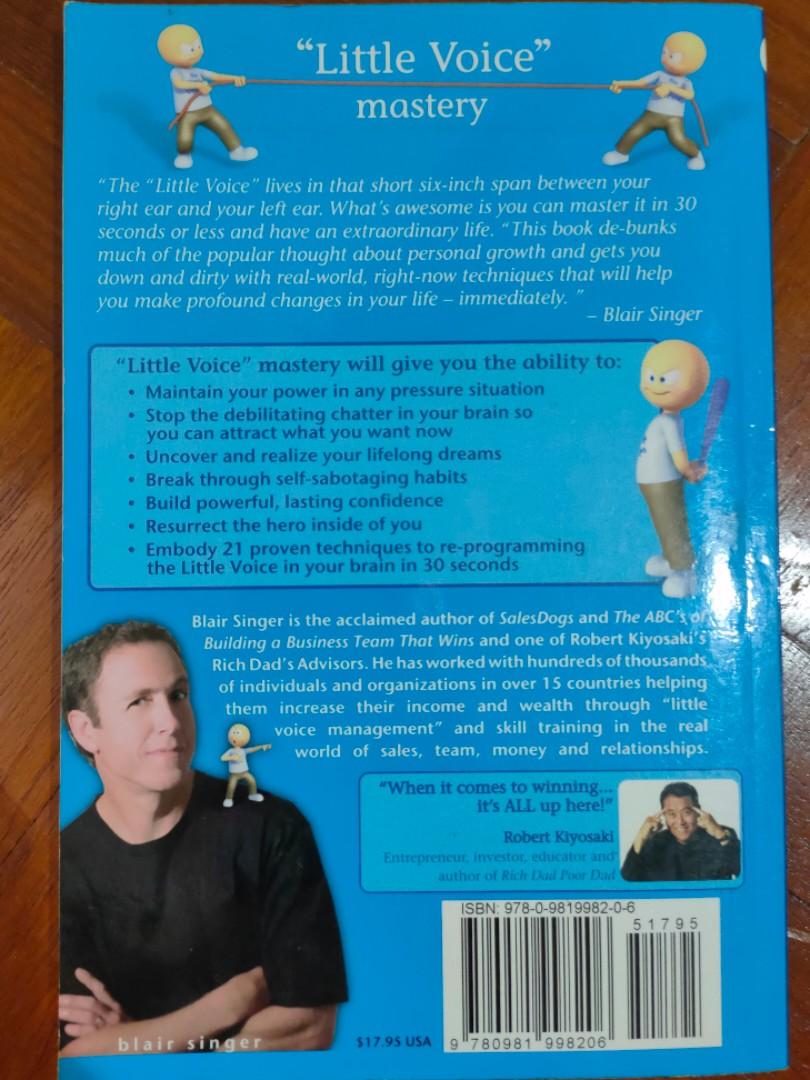 Blair Singer's Little voice mastery, Hobbies & Toys, Books & Magazines