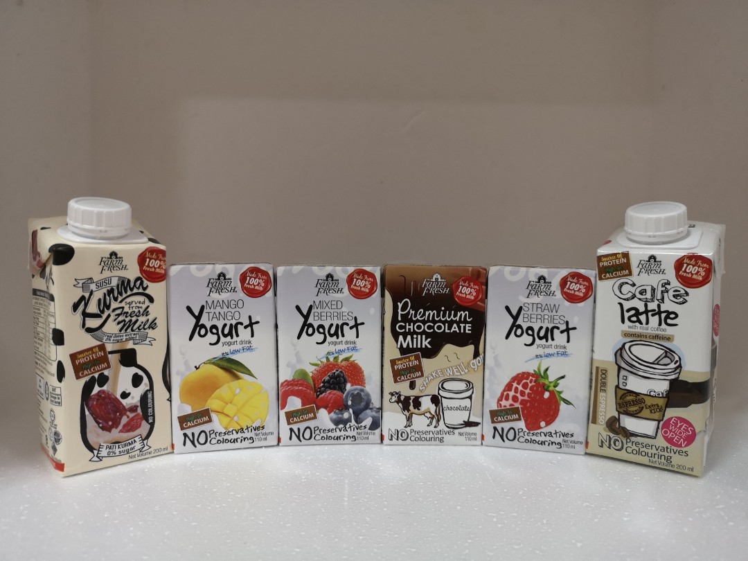 Farm Fresh Uht Fresh Milk And Yogurt Drinks Health Nutrition Health Supplements Health Food Drinks Tonics On Carousell