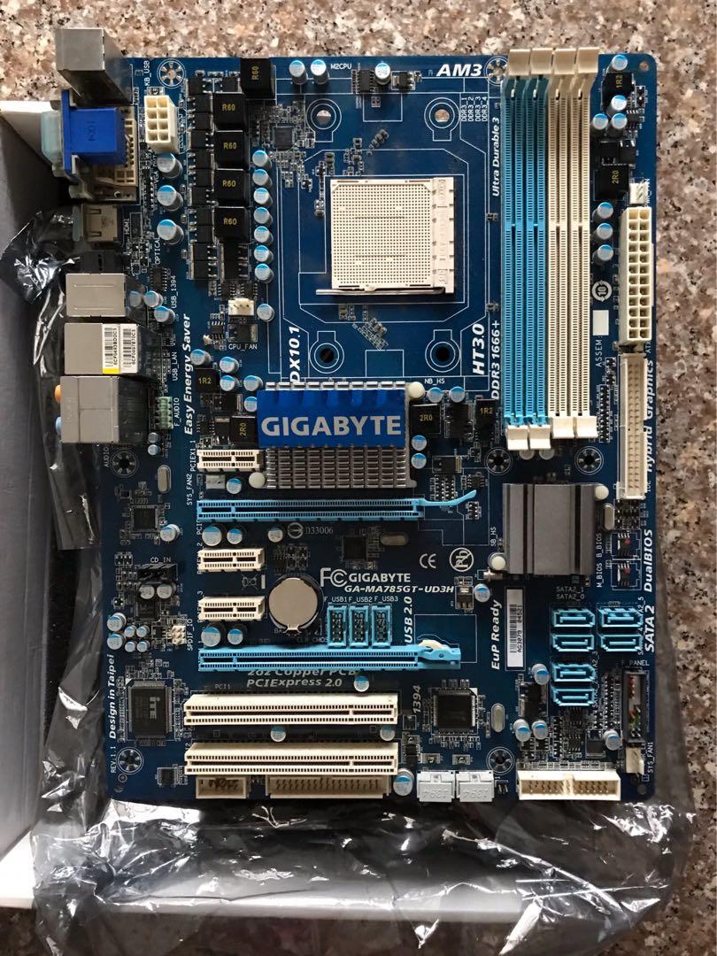 Gigabyte am3 clearance motherboard