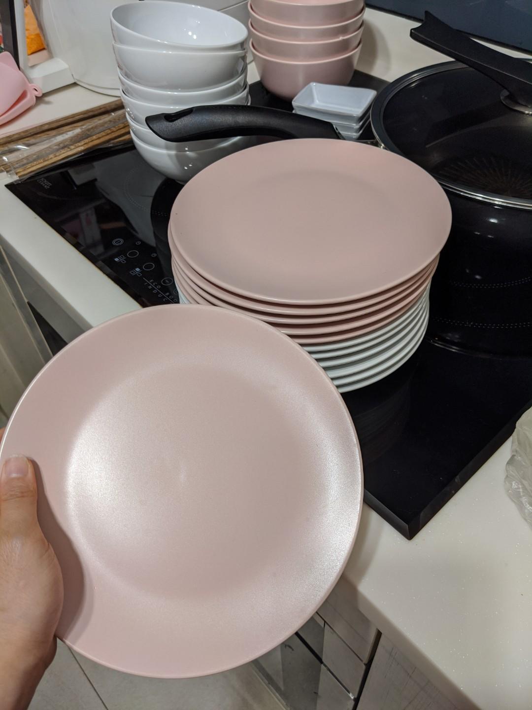 Pink outlet ikea plates