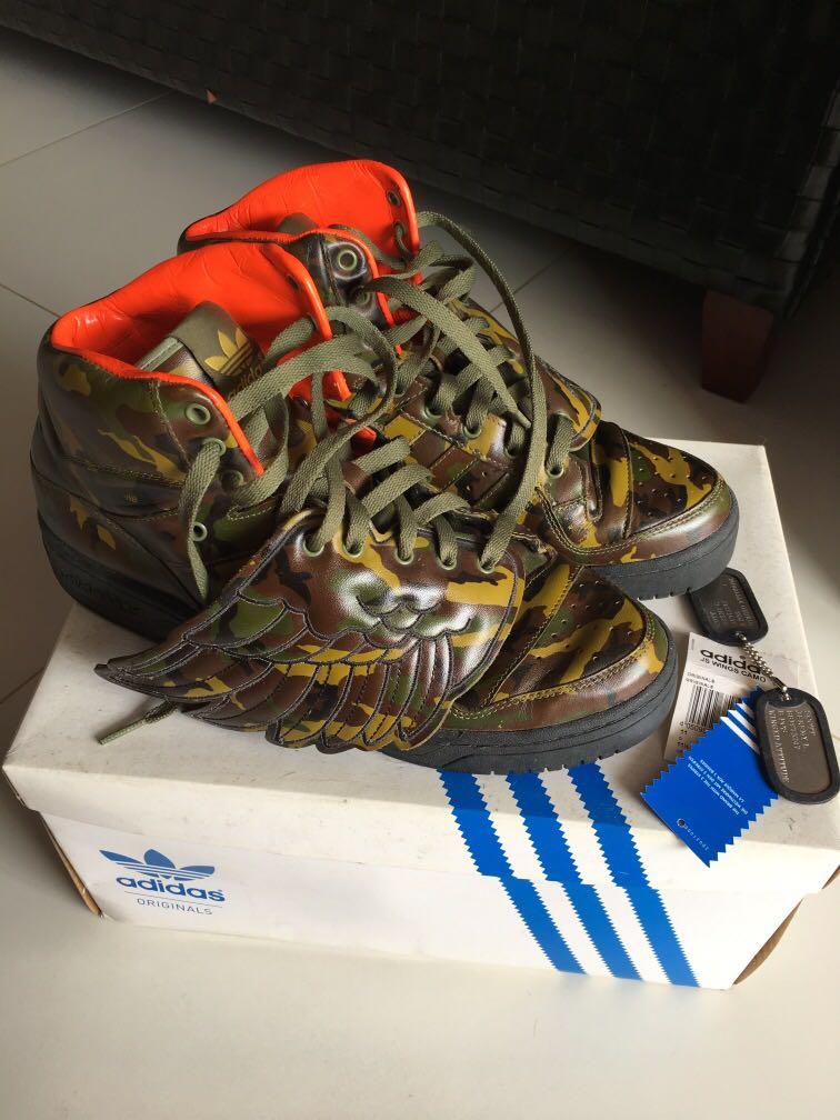Jeremy Scott Wings Camo US11.5 Men s Fashion Footwear Sneakers