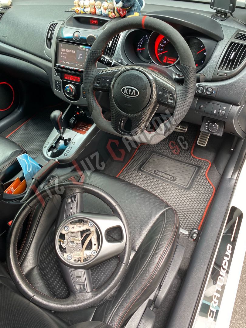 Kia Forte Koup Alcantara steering wheel, Car Accessories, Accessories